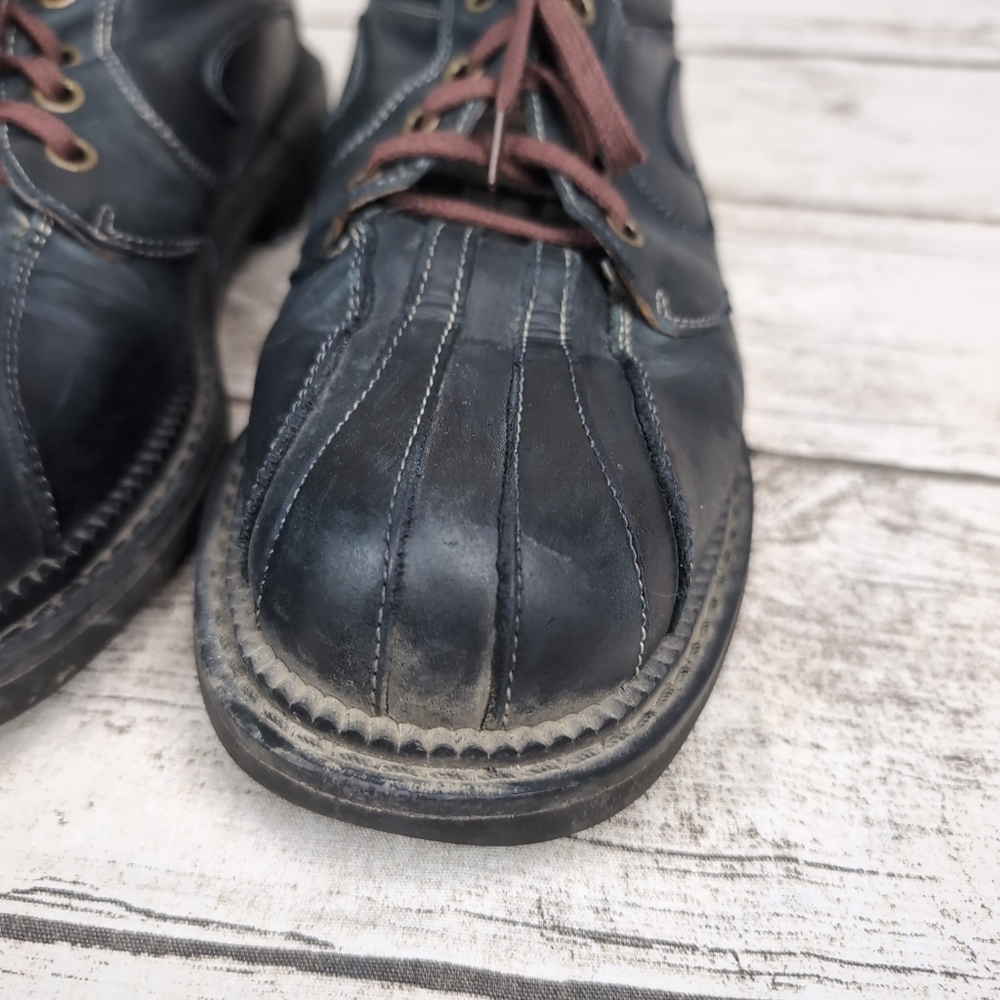 John Fluevog 7th Heaven Supervog Chunky Sole Oxford Black Men 7.5 Women 9.5 - Picture 2 of 11